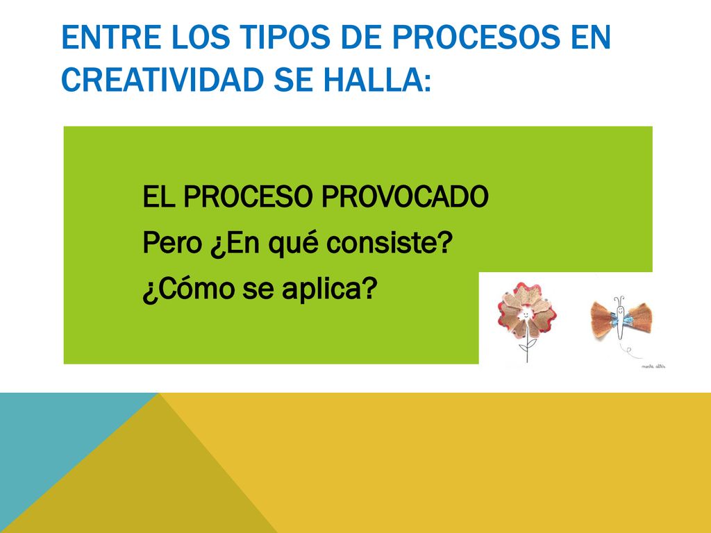 ENTRE LOS TIPOS DE PROCESOS EN CREATIVIDAD SE HALLA: