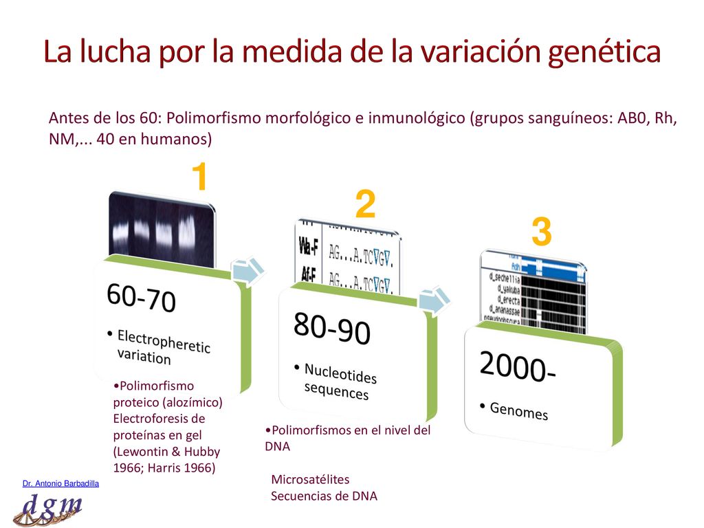La lucha por la medida de la variación genética