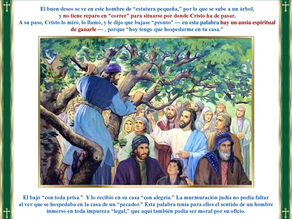 El buen deseo se ve en este hombre de estatura pequeña, por lo que se sube a un árbol,