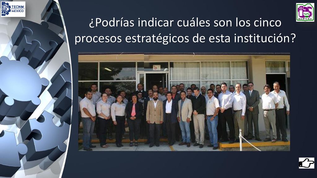¿Podrías indicar cuáles son los cinco procesos estratégicos de esta institución