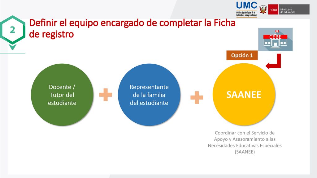 Definir el equipo encargado de completar la Ficha de registro