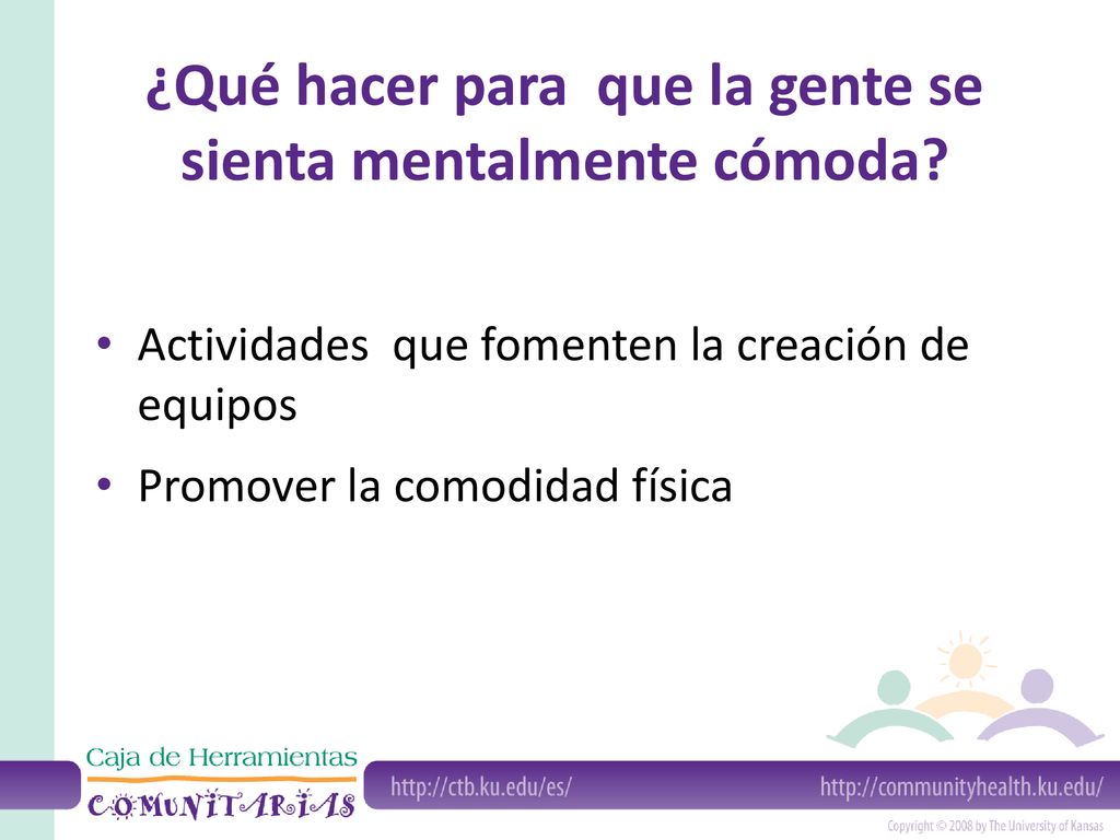 ¿Qué hacer para que la gente se sienta mentalmente cómoda