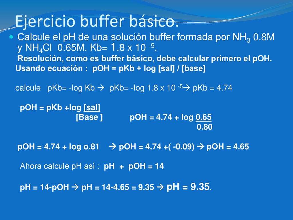 SISTEMAS Y SOLUCIONES REGULADORES BUFFER ó TAMPON - ppt descargar