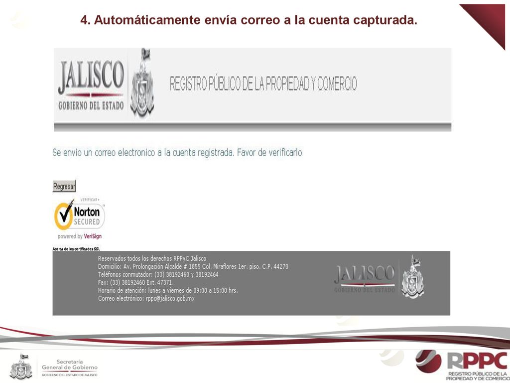 4. Automáticamente envía correo a la cuenta capturada.