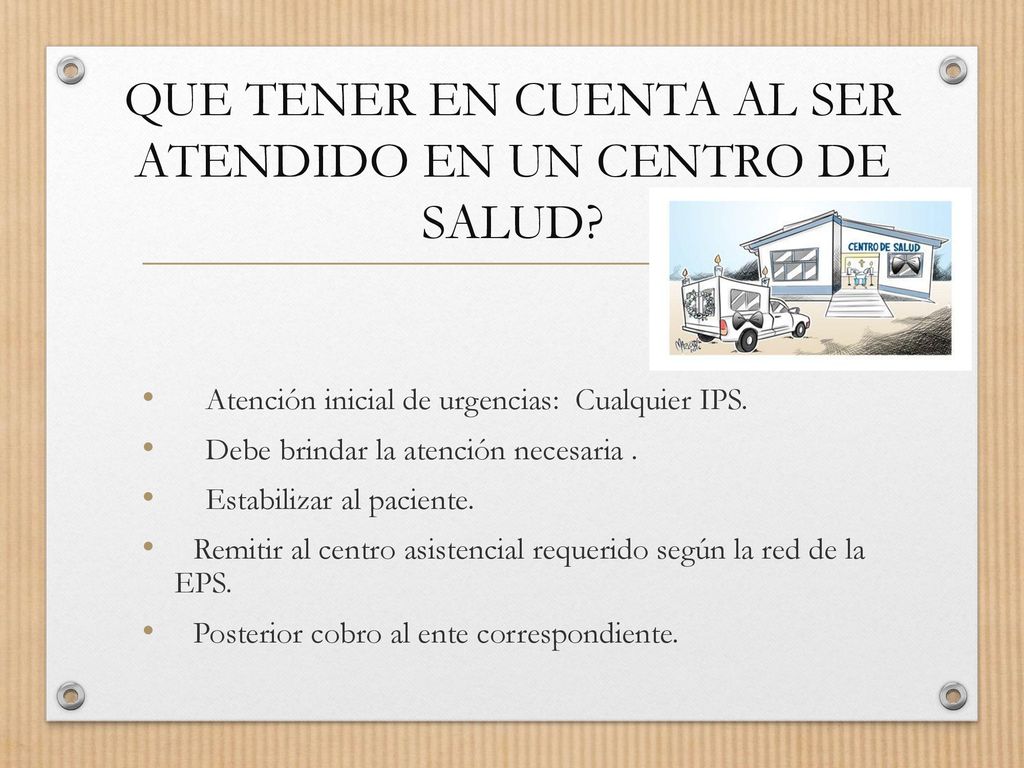 QUE TENER EN CUENTA AL SER ATENDIDO EN UN CENTRO DE SALUD