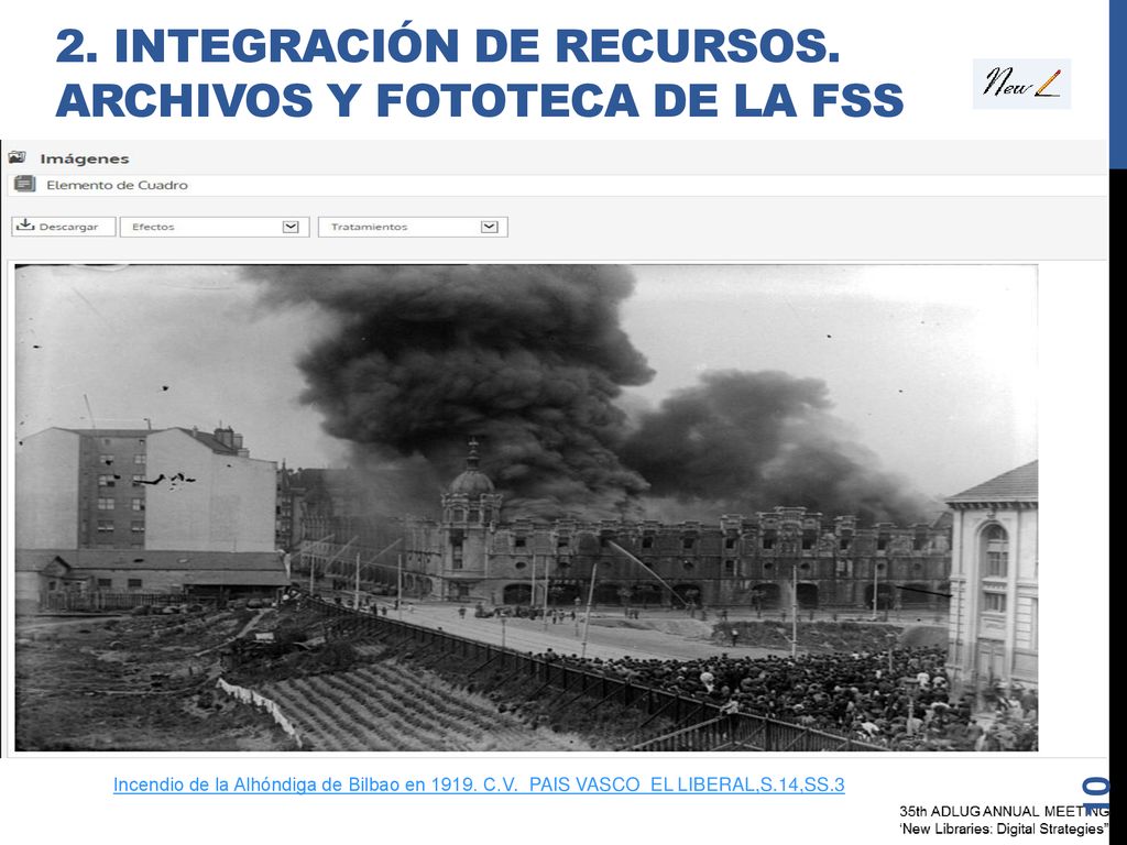2. INTEGRACIÓN DE RECURSOS. ARCHIVOS Y FOTOTECA DE LA FSS