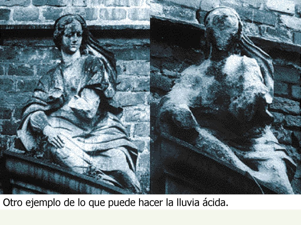 Otro ejemplo de lo que puede hacer la lluvia ácida.