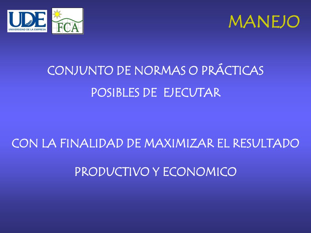 FCA MANEJO CONJUNTO DE NORMAS O PRÁCTICAS POSIBLES DE EJECUTAR