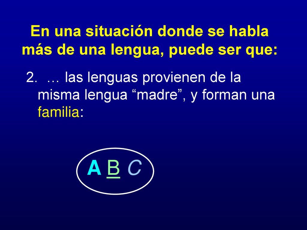 En una situación donde se habla más de una lengua, puede ser que: