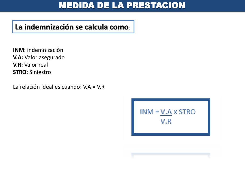 MEDIDA DE LA PRESTACION