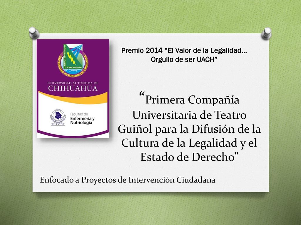 Premio 2014 El Valor de la Legalidad… Orgullo de ser UACH