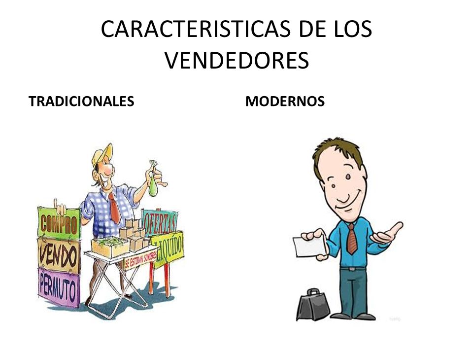 CARACTERISTICAS DE LOS VENDEDORES