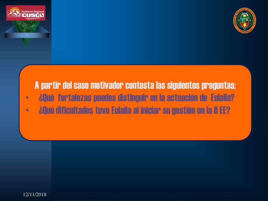 A partir del caso motivador contesta las siguientes preguntas: