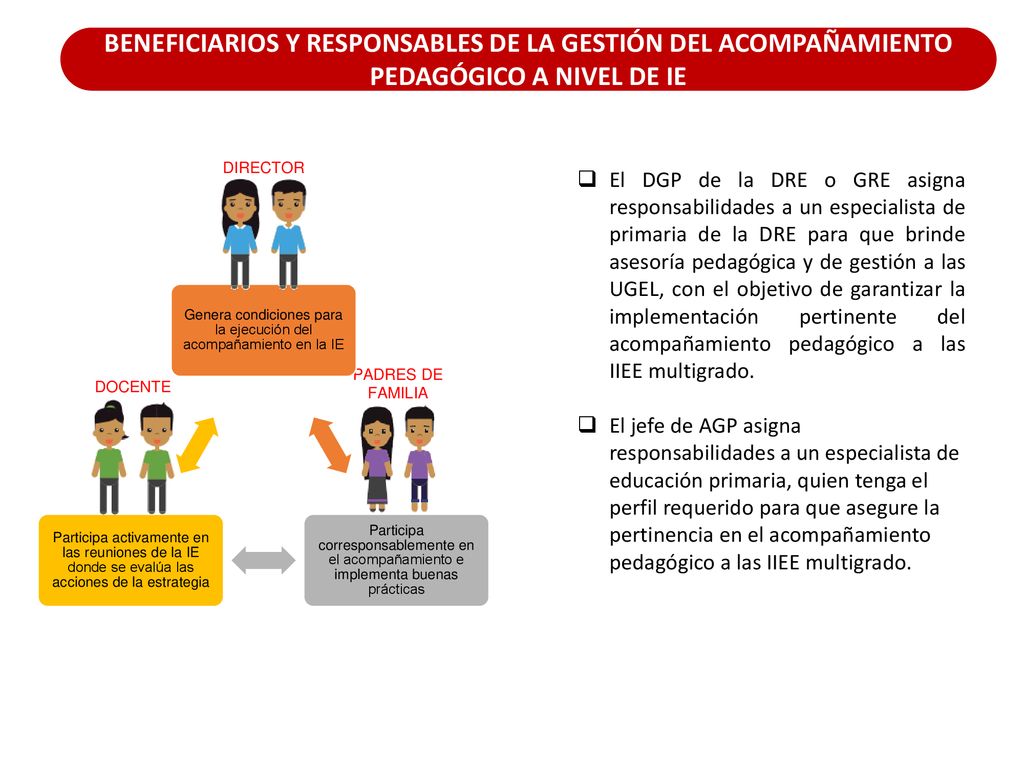 Genera condiciones para la ejecución del acompañamiento en la IE