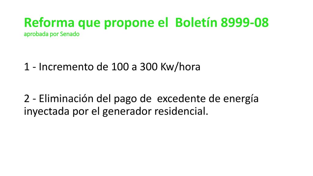 Reforma que propone el Boletín aprobada por Senado