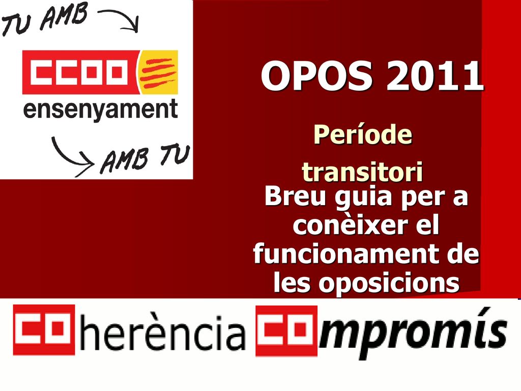 Breu guia per a conèixer el funcionament de les oposicions