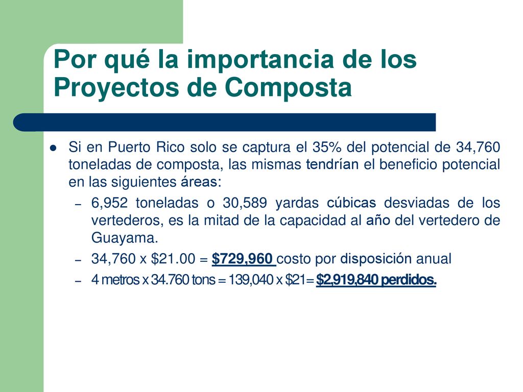 Por qué la importancia de los Proyectos de Composta