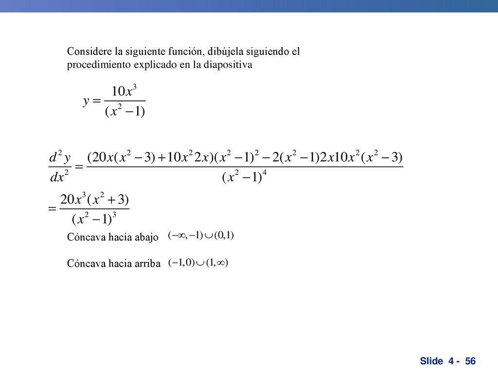 Considere la siguiente función, dibújela siguiendo el procedimiento explicado en la diapositiva