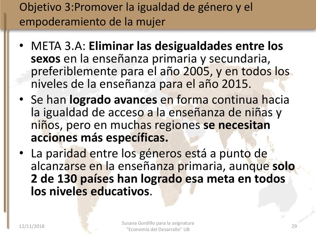 Susana Gordillo para la asignatura Economía del Desarrallo UB