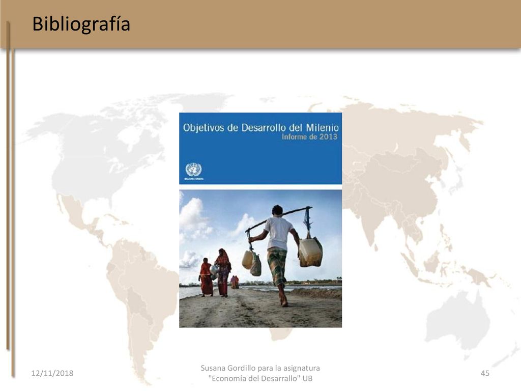 Susana Gordillo para la asignatura Economía del Desarrallo UB