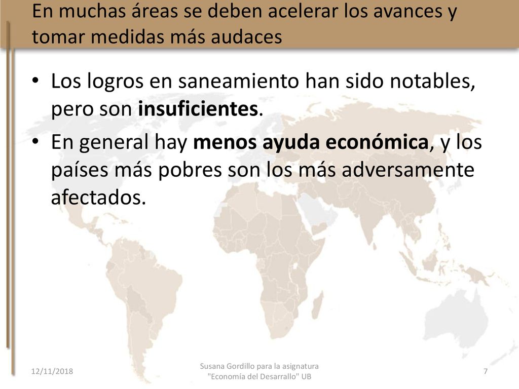 Susana Gordillo para la asignatura Economía del Desarrallo UB