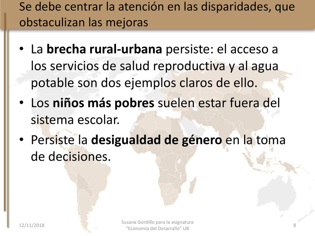 Susana Gordillo para la asignatura Economía del Desarrallo UB