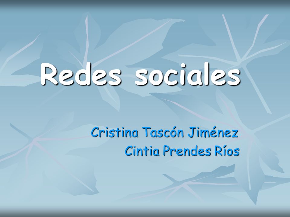 Cristina Tascón Jiménez Cintia Prendes Ríos