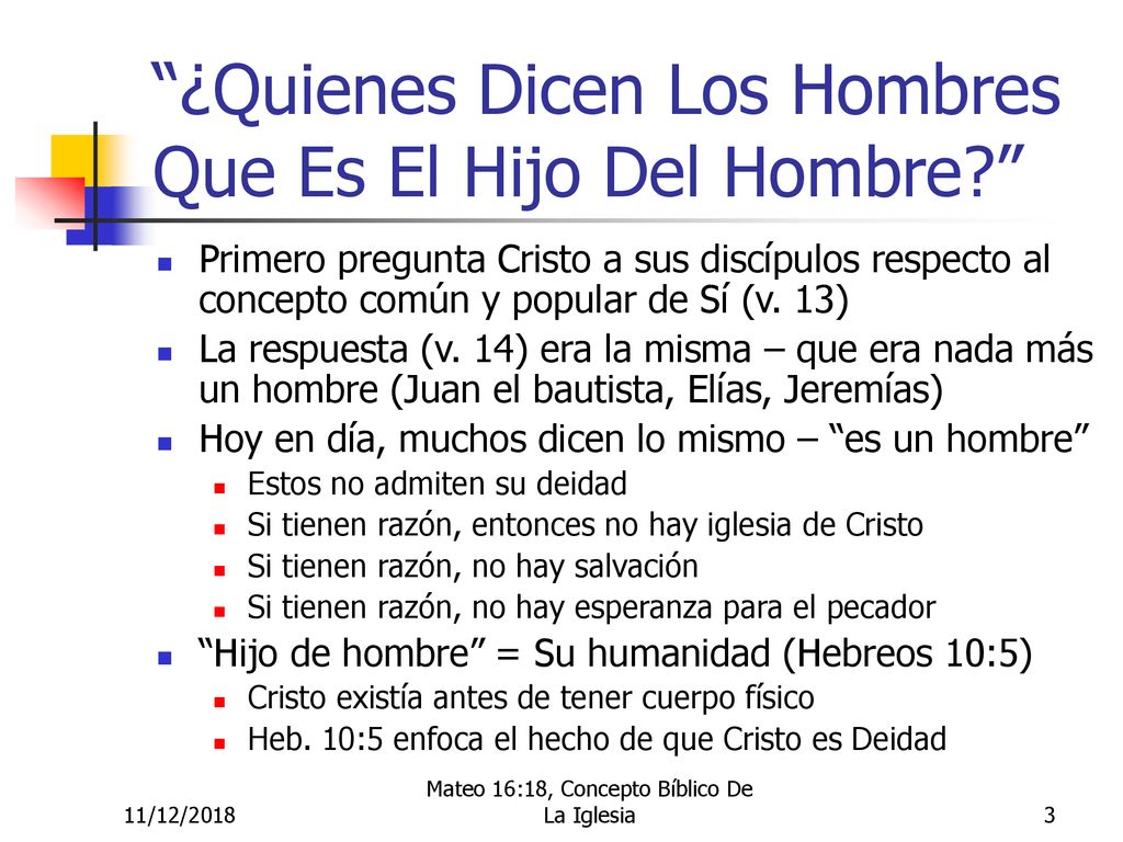 ¿Quienes Dicen Los Hombres Que Es El Hijo Del Hombre