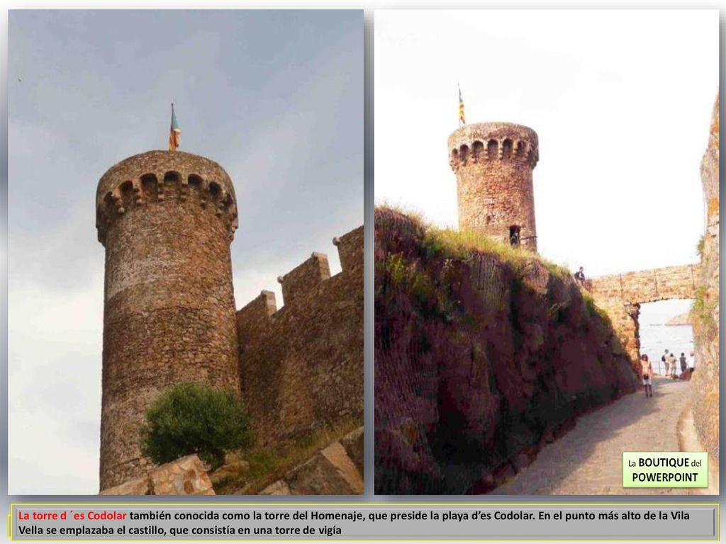 La torre d ´es Codolar también conocida como la torre del Homenaje, que preside la playa d’es Codolar.