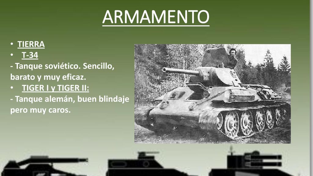 ARMAMENTO TIERRA. T Tanque soviético. Sencillo, barato y muy eficaz.