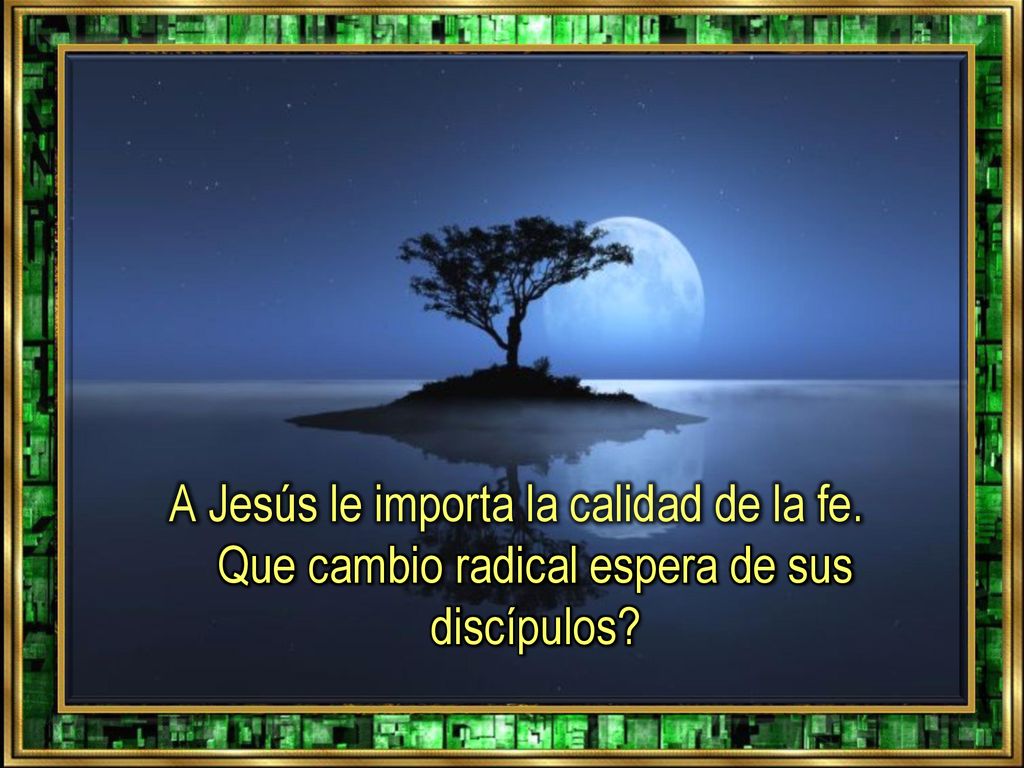 A Jesús le importa la calidad de la fe