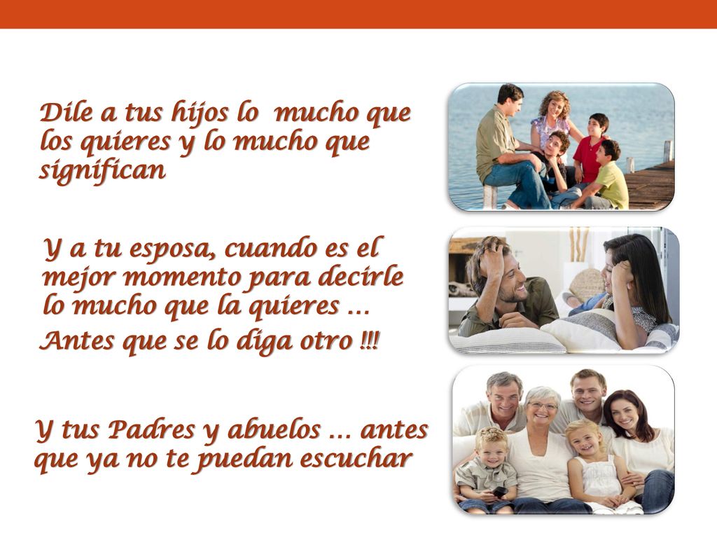 Dile a tus hijos lo mucho que los quieres y lo mucho que significan
