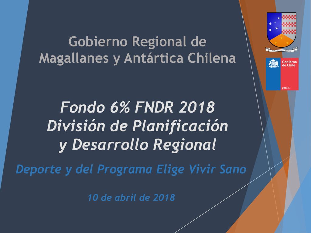 Fondo 6% FNDR 2018 División de Planificación y Desarrollo Regional