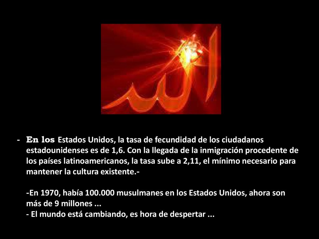 - En los Estados Unidos, la tasa de fecundidad de los ciudadanos estadounidenses es de 1,6.