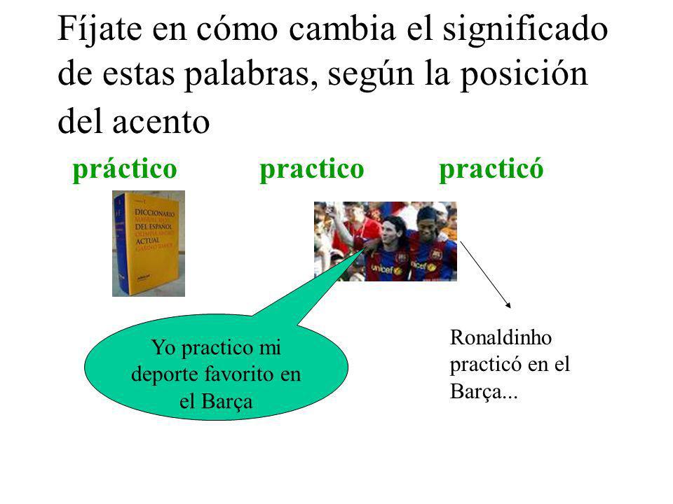 Yo practico mi deporte favorito en el Barça