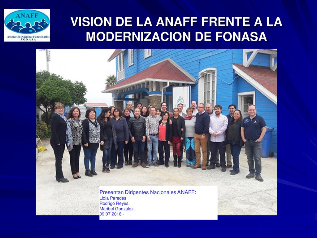 VISION DE LA ANAFF FRENTE A LA MODERNIZACION DE FONASA