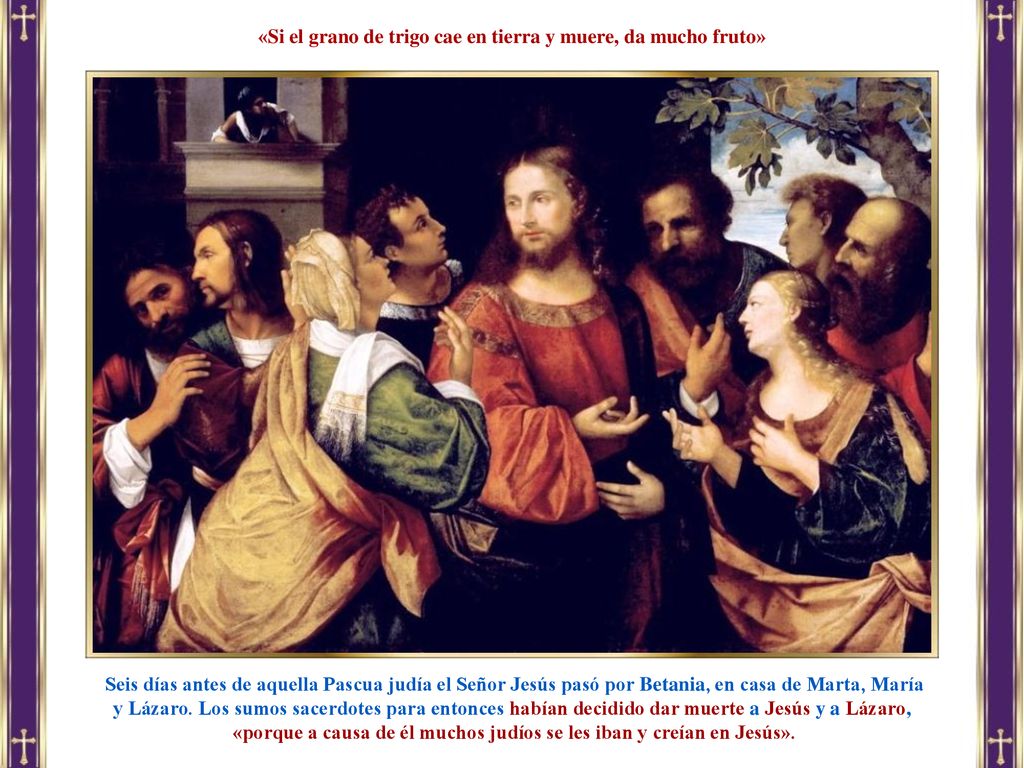 «Si el grano de trigo cae en tierra y muere, da mucho fruto»
