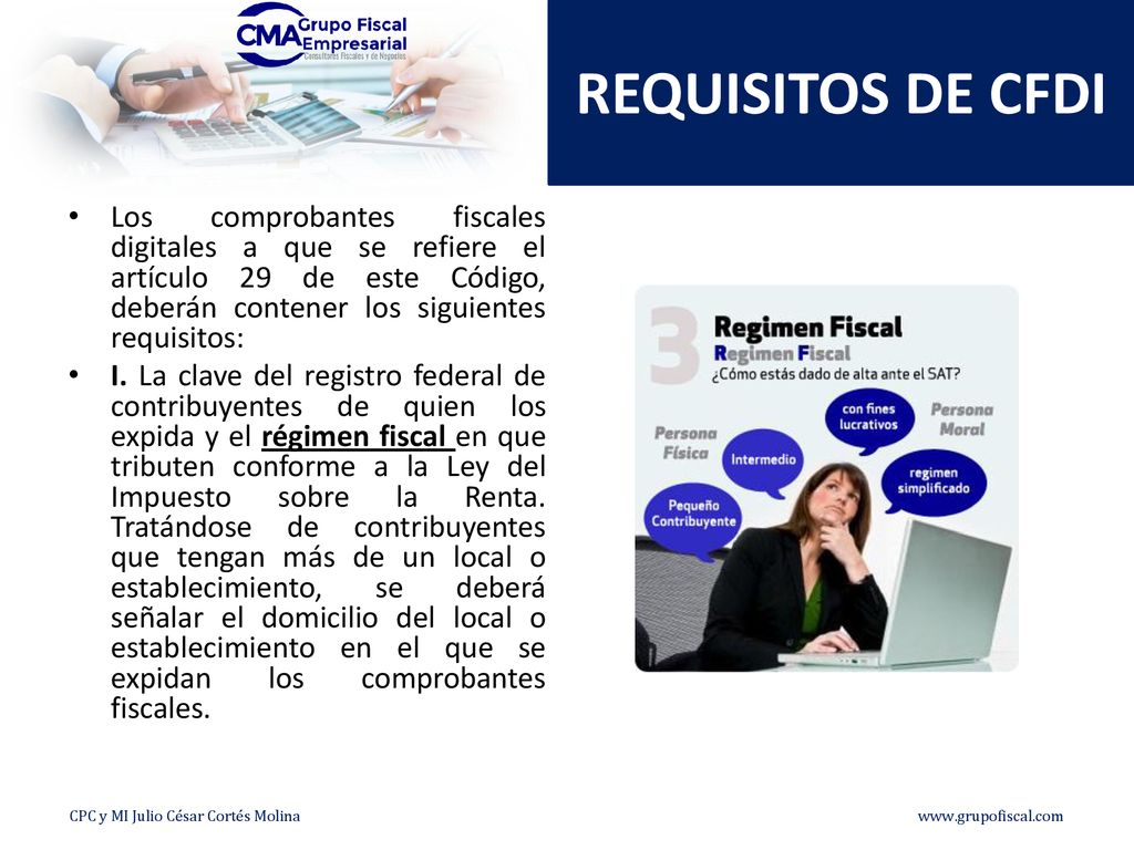 REQUISITOS DE CFDI Los comprobantes fiscales digitales a que se refiere el artículo 29 de este Código, deberán contener los siguientes requisitos: