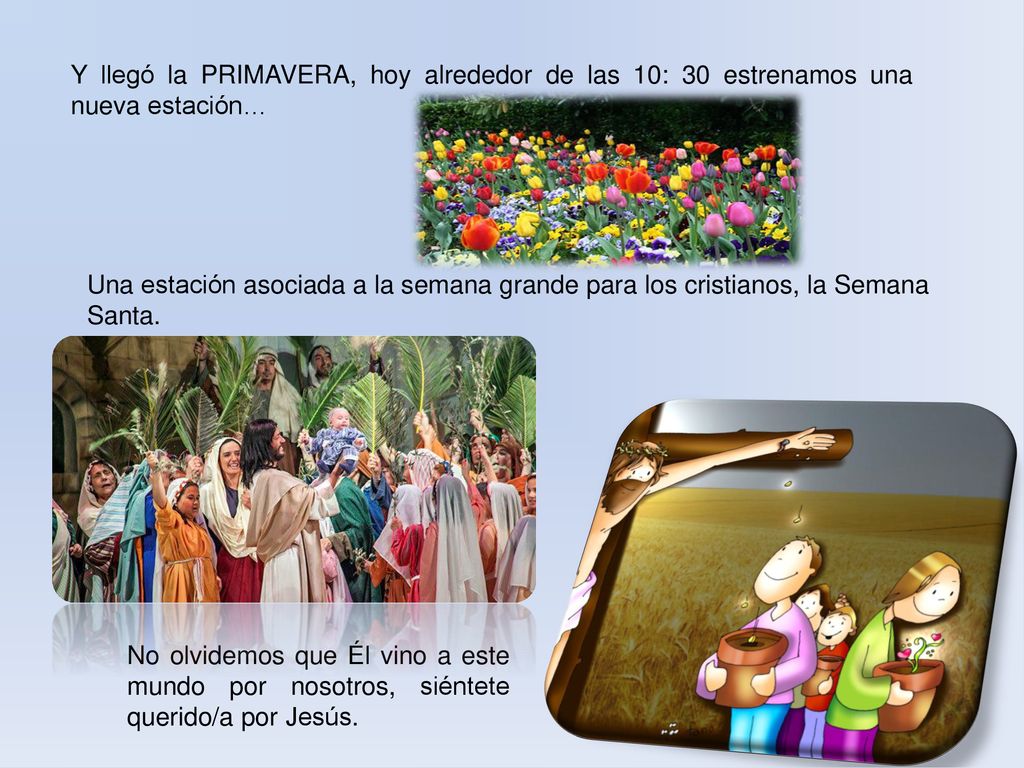 Y llegó la PRIMAVERA, hoy alrededor de las 10: 30 estrenamos una nueva estación…