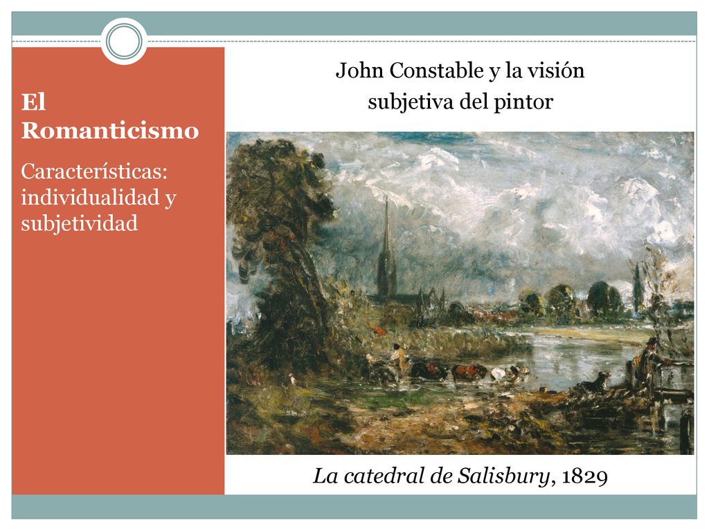 John Constable y la visión subjetiva del pintor La catedral de Salisbury, 1829