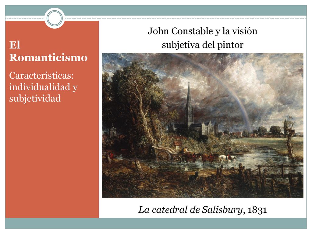 John Constable y la visión subjetiva del pintor La catedral de Salisbury, 1831