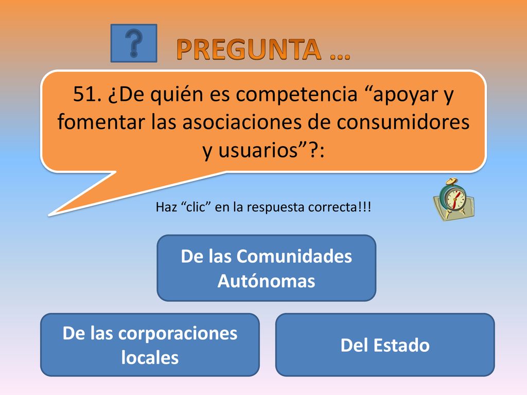 De las Comunidades Autónomas De las corporaciones locales