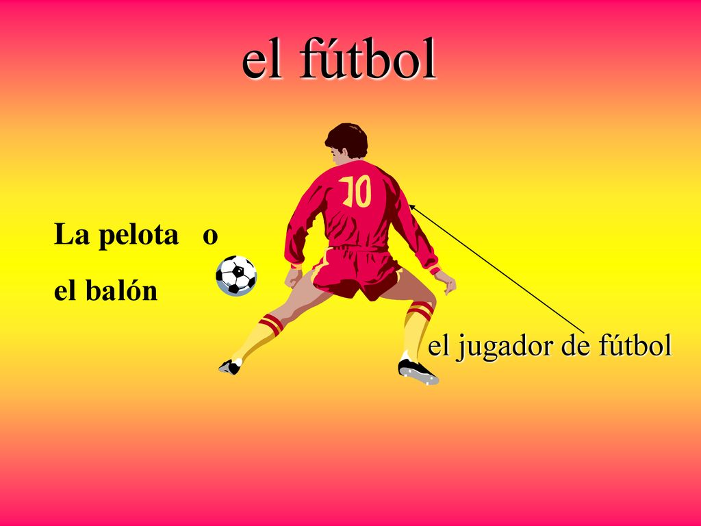 el fútbol La pelota o el balón el jugador de fútbol