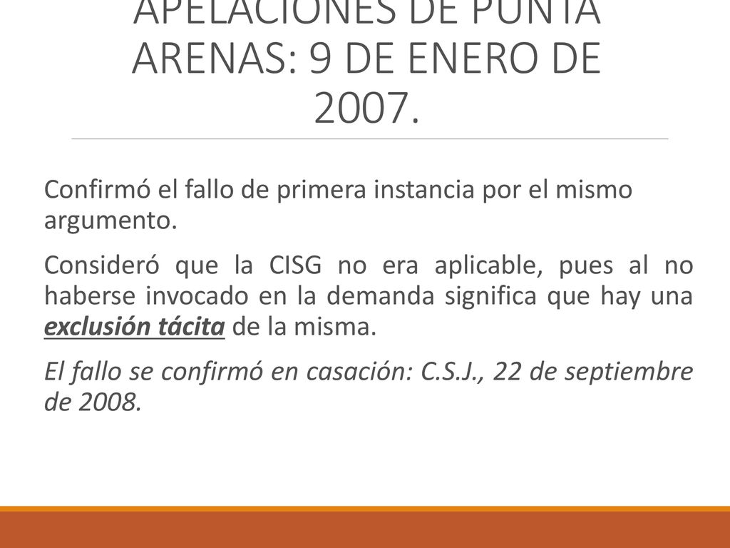 VII. DECISIÓN DE LA CORTE DE APELACIONES DE PUNTA ARENAS: 9 DE ENERO DE 2007.