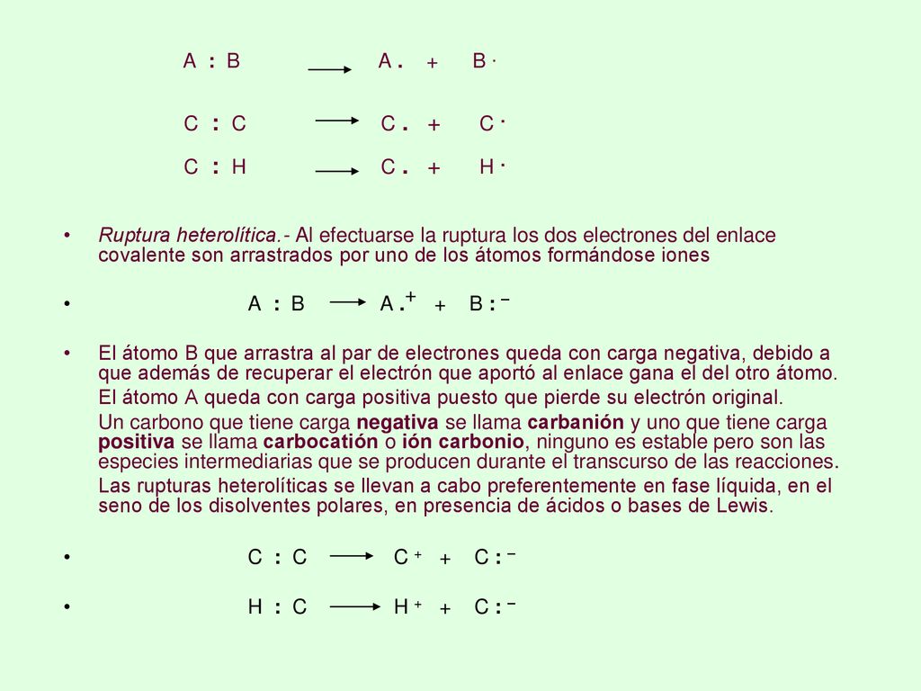 A : B A . + B . C : C C . + C . C : H C . + H .