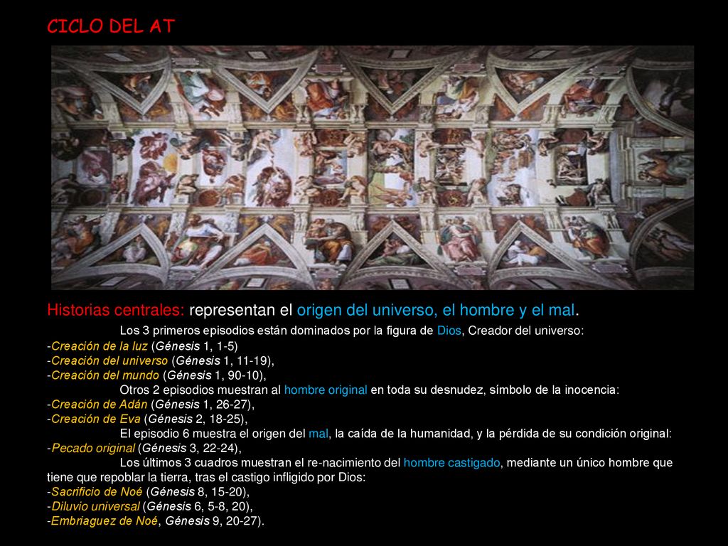 CICLO DEL AT Historias centrales: representan el origen del universo, el hombre y el mal.