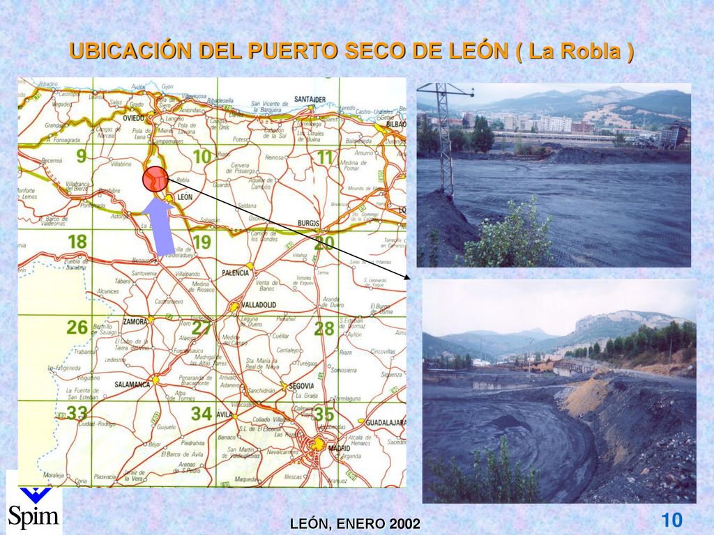 UBICACIÓN DEL PUERTO SECO DE LEÓN ( La Robla )