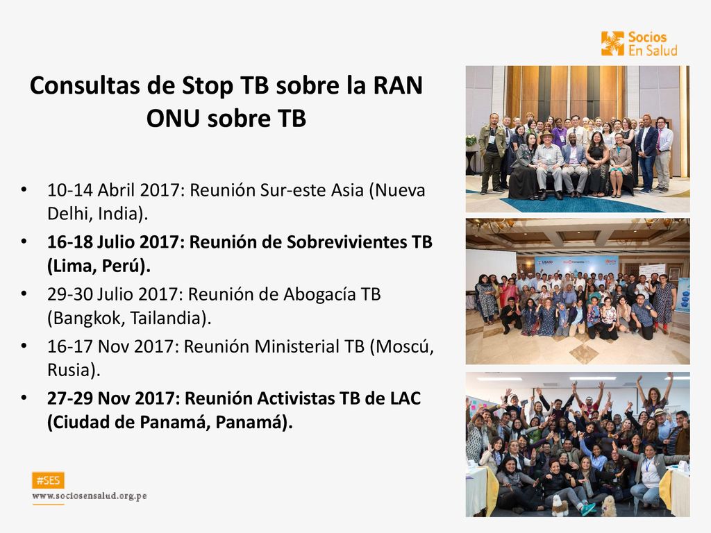 Consultas de Stop TB sobre la RAN ONU sobre TB