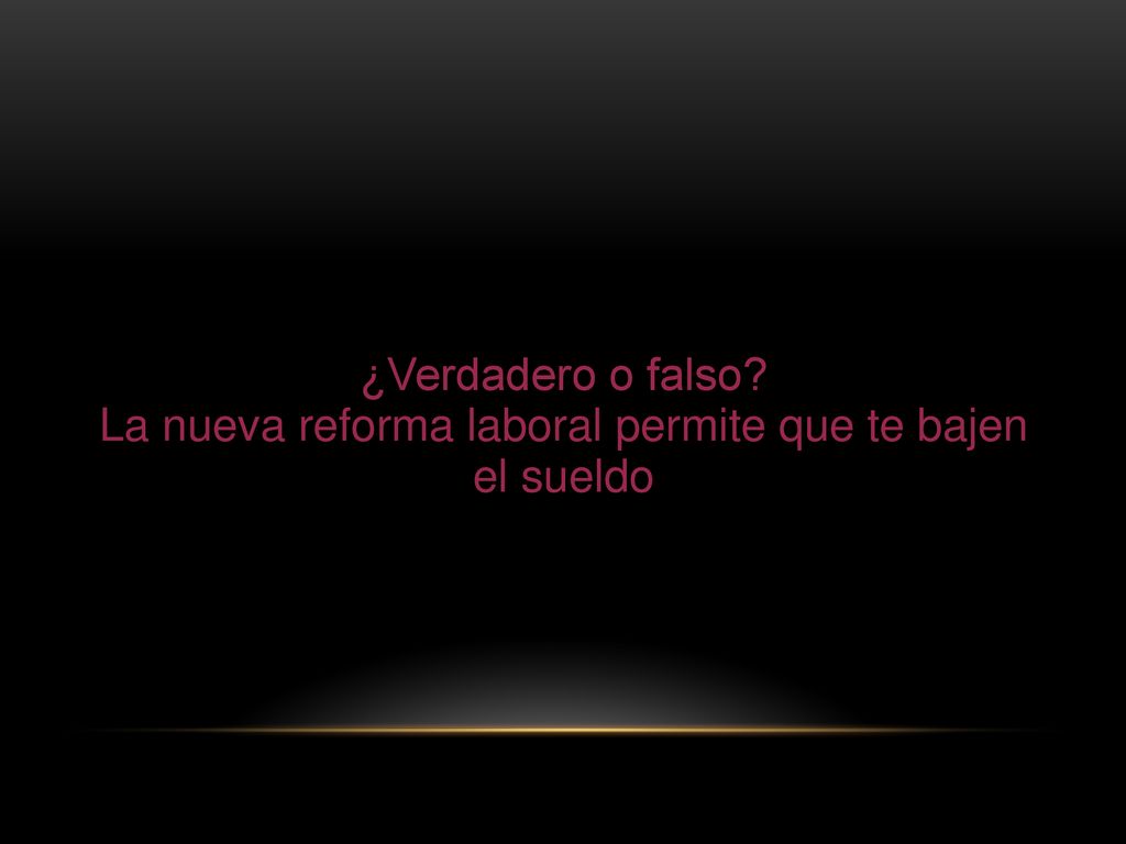 La nueva reforma laboral permite que te bajen el sueldo