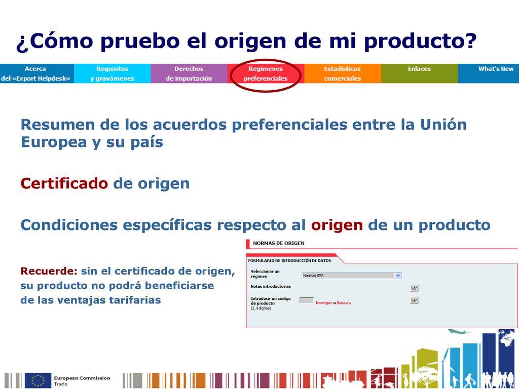 ¿Cómo pruebo el origen de mi producto
